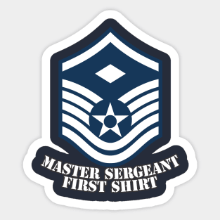 Master Sergeant First Shirt Sticker